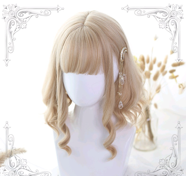 Peruca Loira de Cabelo Curto Lolita Ximbuca ⊹ ࣪ ˖