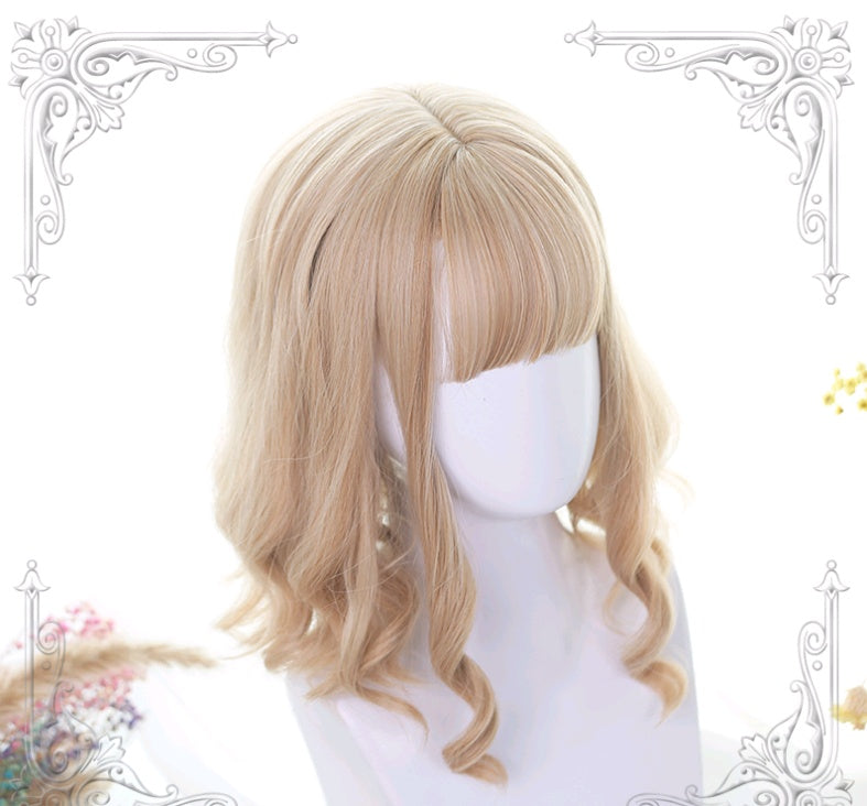 Peruca Loira de Cabelo Curto Lolita Ximbuca ⊹ ࣪ ˖