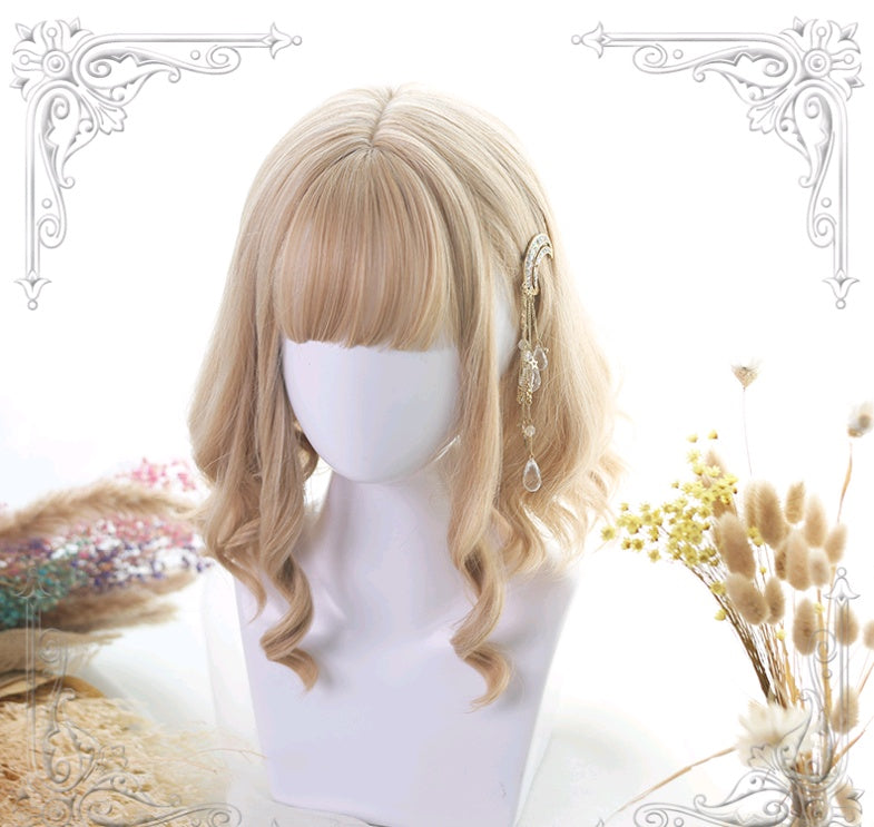 Peruca Loira de Cabelo Curto Lolita Ximbuca ⊹ ࣪ ˖