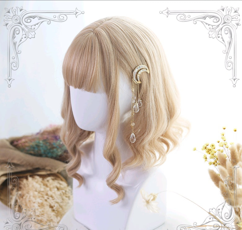Peruca Loira de Cabelo Curto Lolita Ximbuca ⊹ ࣪ ˖