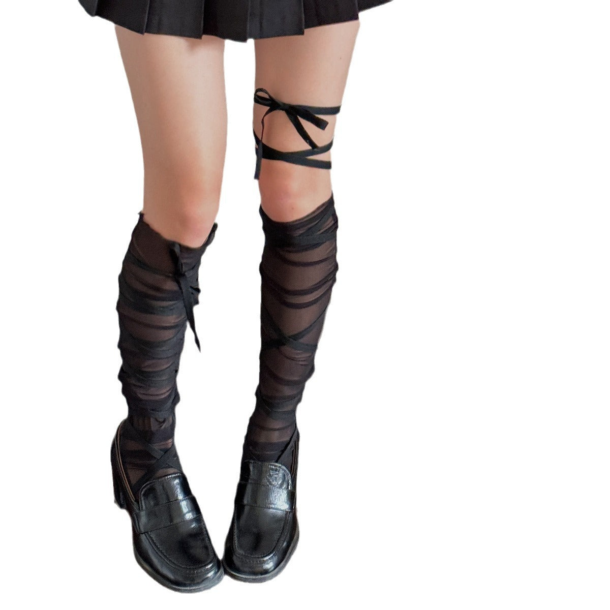 Meia Ballet Bandagem Amora ⊹ ࣪ ˖